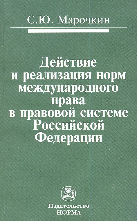 Действие и реализация норм международного права в правовой системе Российской Федерации: Монография
Действие и реализация норм международного права в правовой системе Российской Федерации: Монография