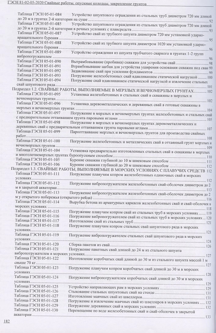 Гэсн 5 свайные работы