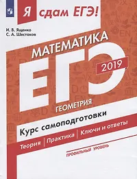 Я сдам ЕГЭ-2019! Математика. Профильный уровень. Геометрия. Курс самоподготовки. Технология решения