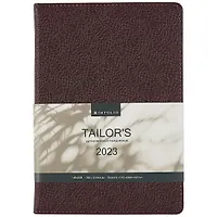 Ежедневник дат. 2023г. А5 176л "Tailor's" коричневый, иск.кожа, тв.переплет, обл.поролон, тонир.блок, ляссе
