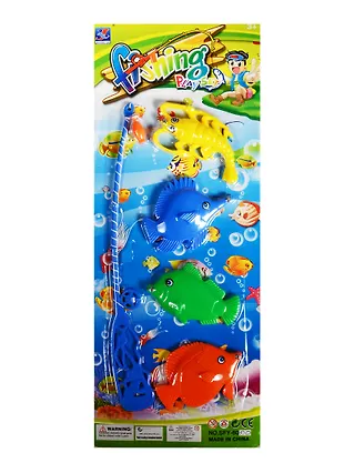 Игрушка, Набор Рыбалка магнитная (удочка, 4 рыбки) «Читай-город»