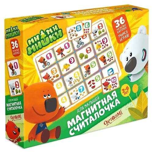 Развивающая игра Оригами, Магнитная Считалочка МиМиМишки 03653 «Читай ...