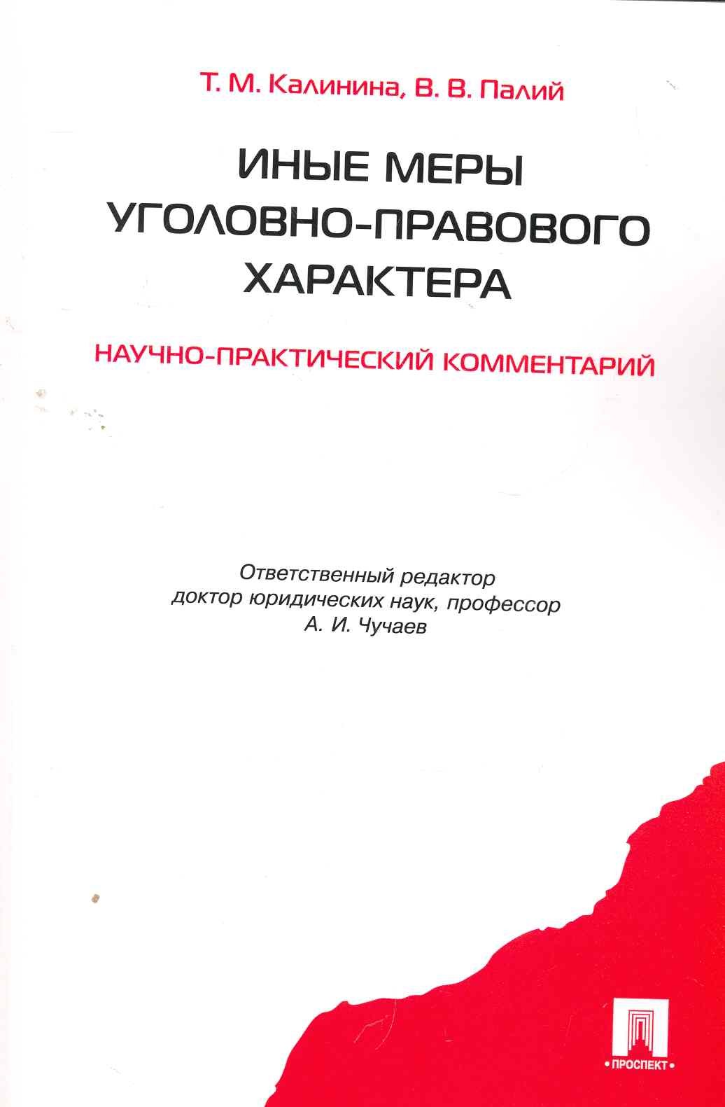 

Иные меры уголовно-правового характера: научно-практический комментарий