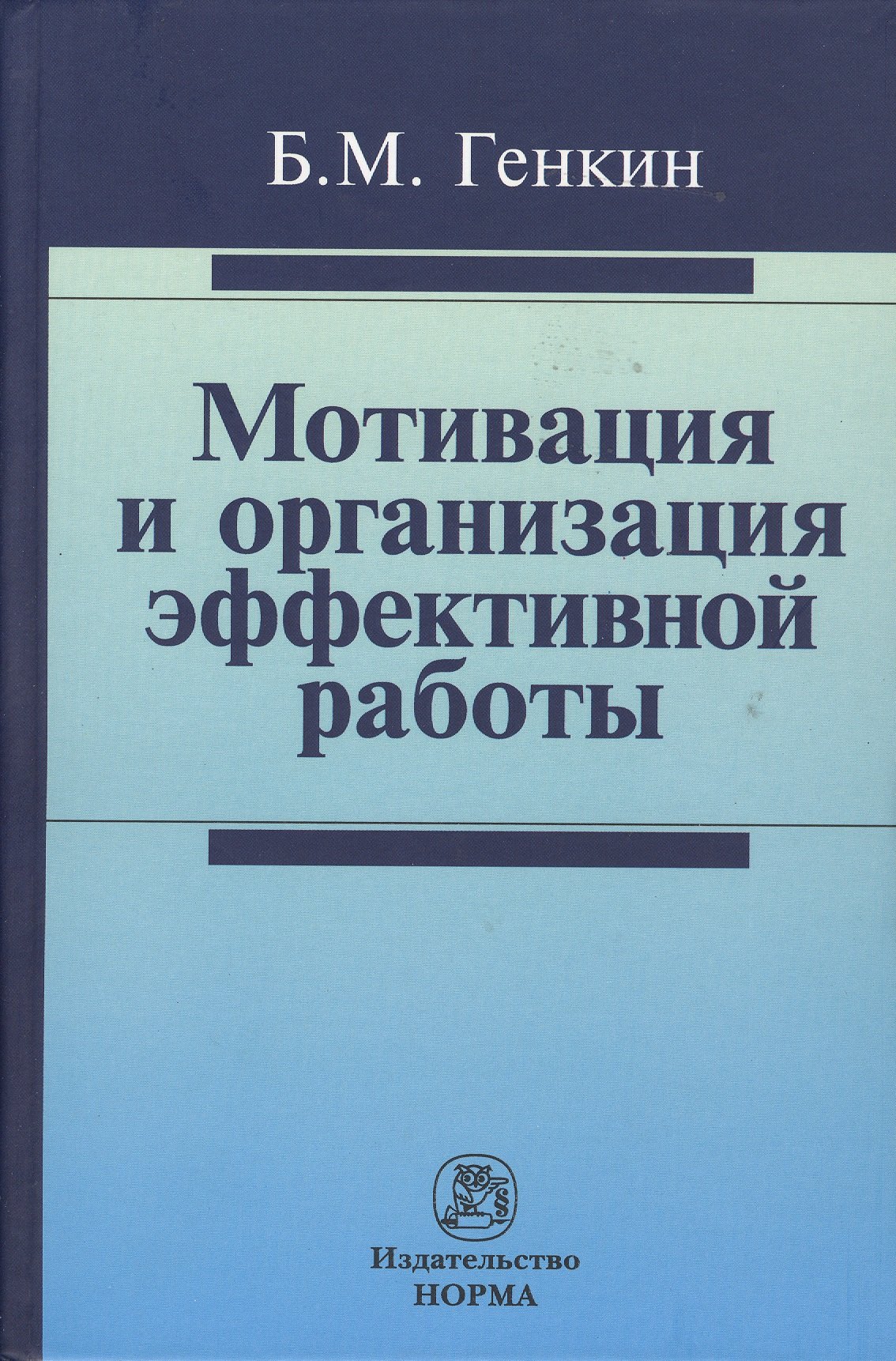 

Мотивация и организация эффективной работы (теория и практика)
