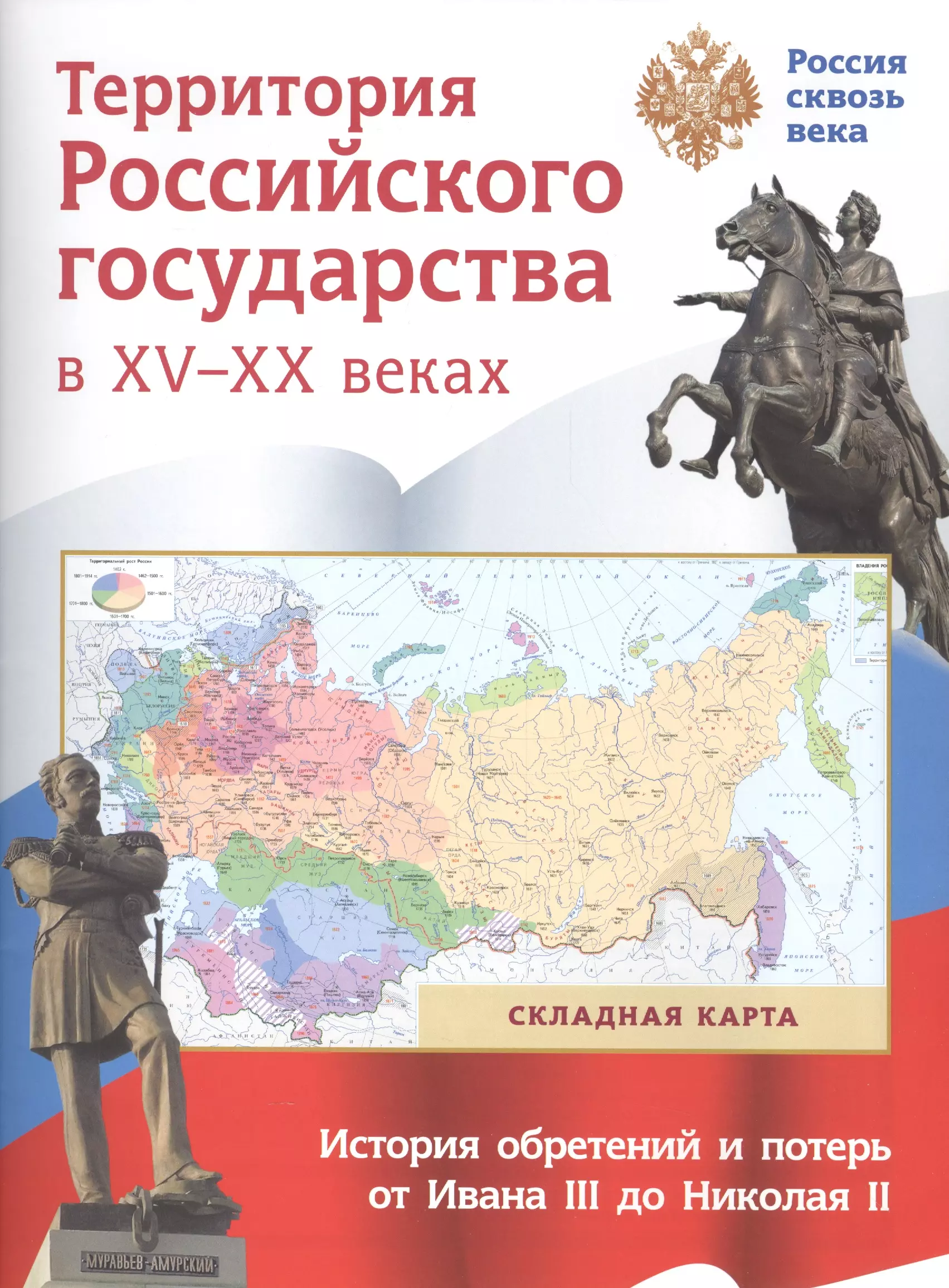  - Складная карта. Территория  Российского государства в XV-XX веках.