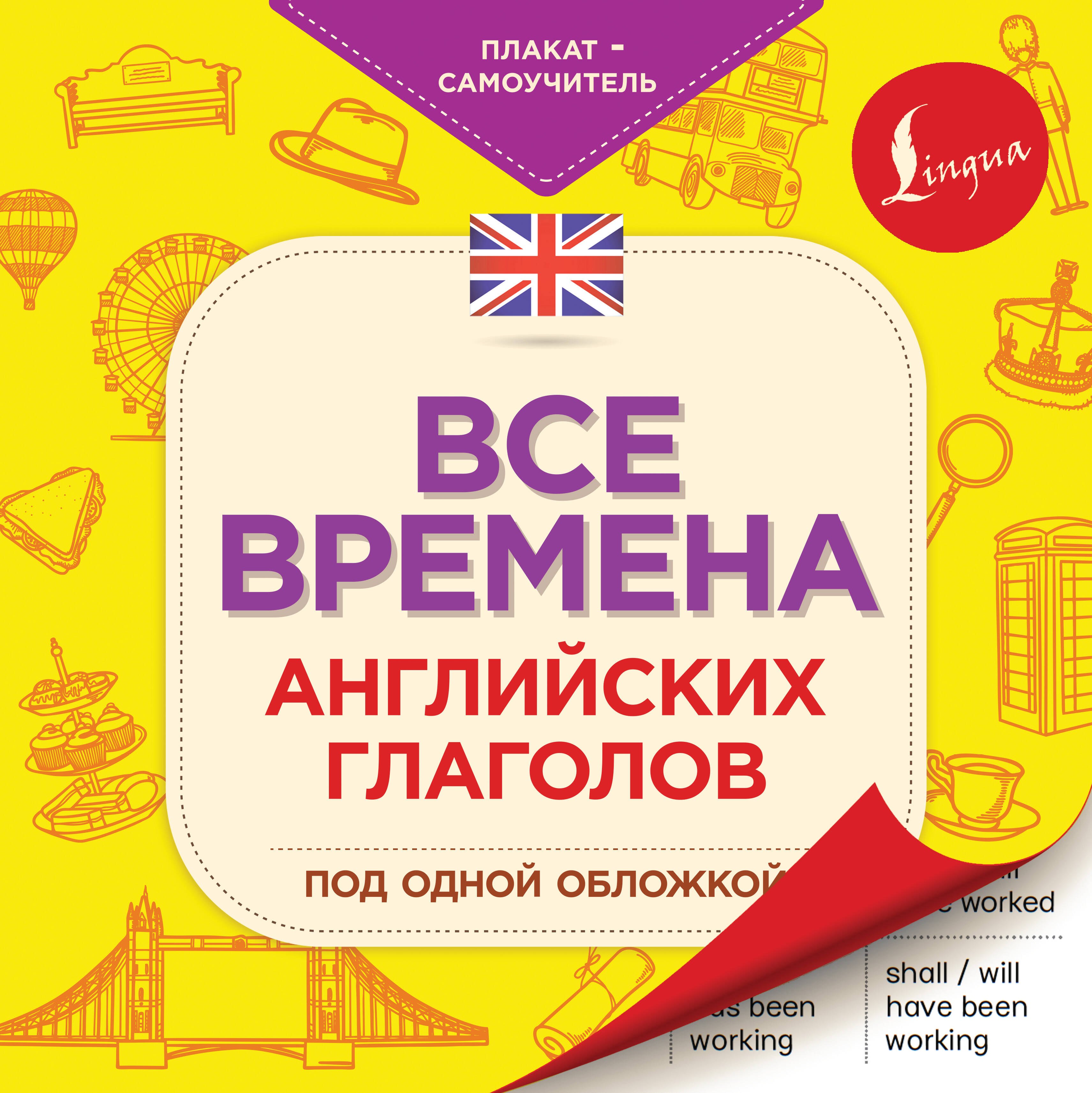  - Все времена английских глаголов под одной обложкой. Плакат-самоучитель