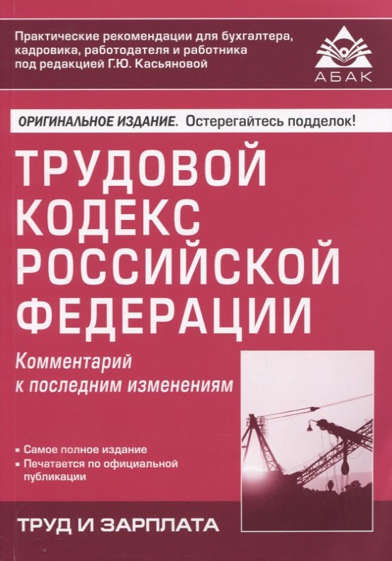 

Трудовой кодекс Российской Федерации. Комментарий к последним изменениям