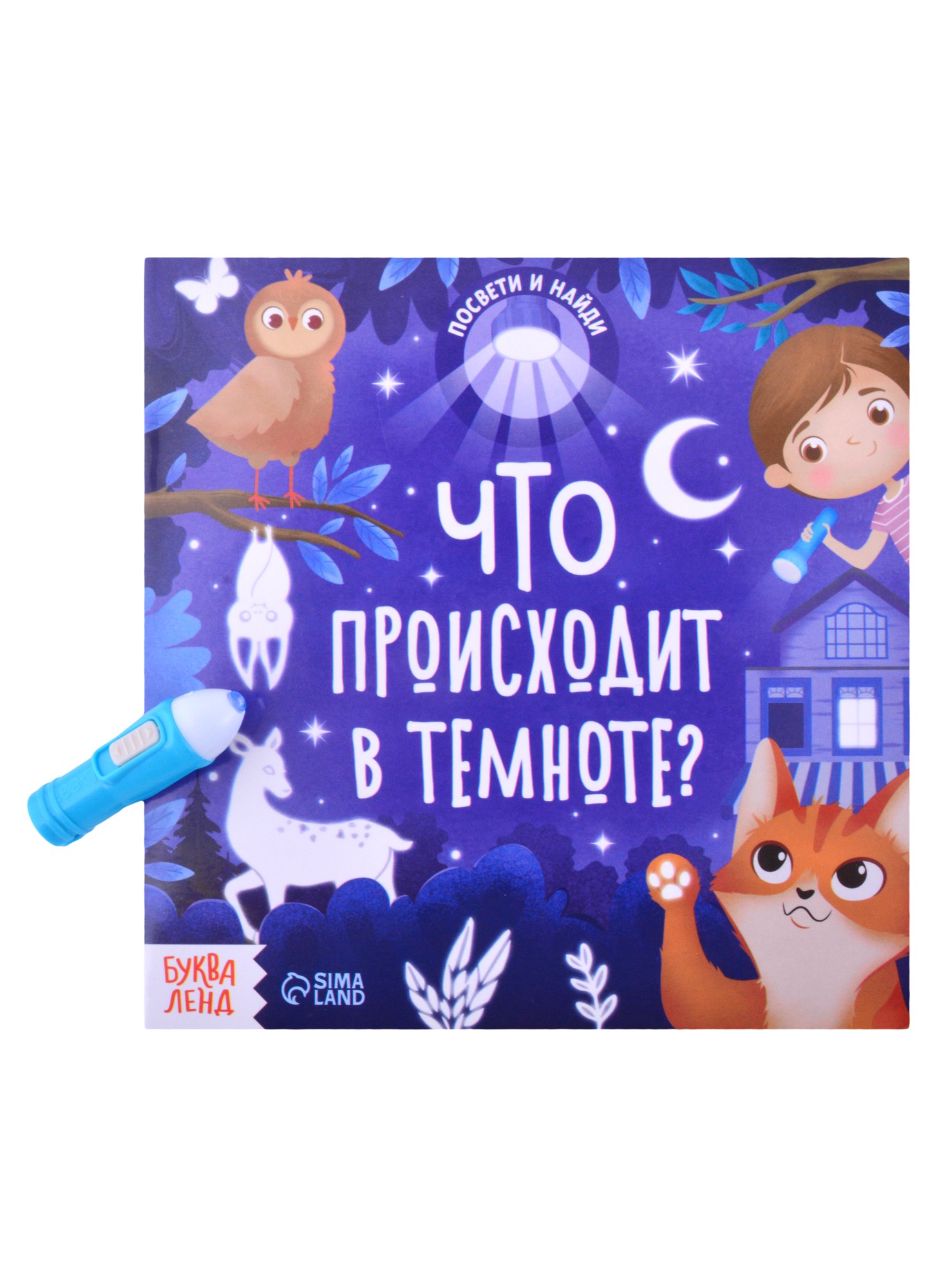 

Книга с фонариком "Что происходит в темноте"