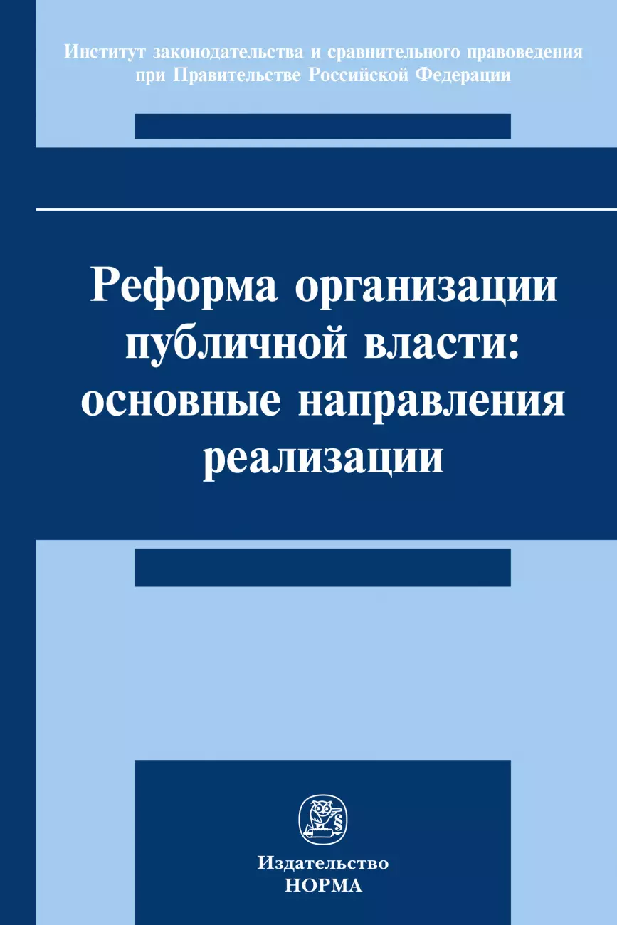 Андриченко Людмила Васильевна - Реформа организации публичной власти: основные направления реализации. Монография