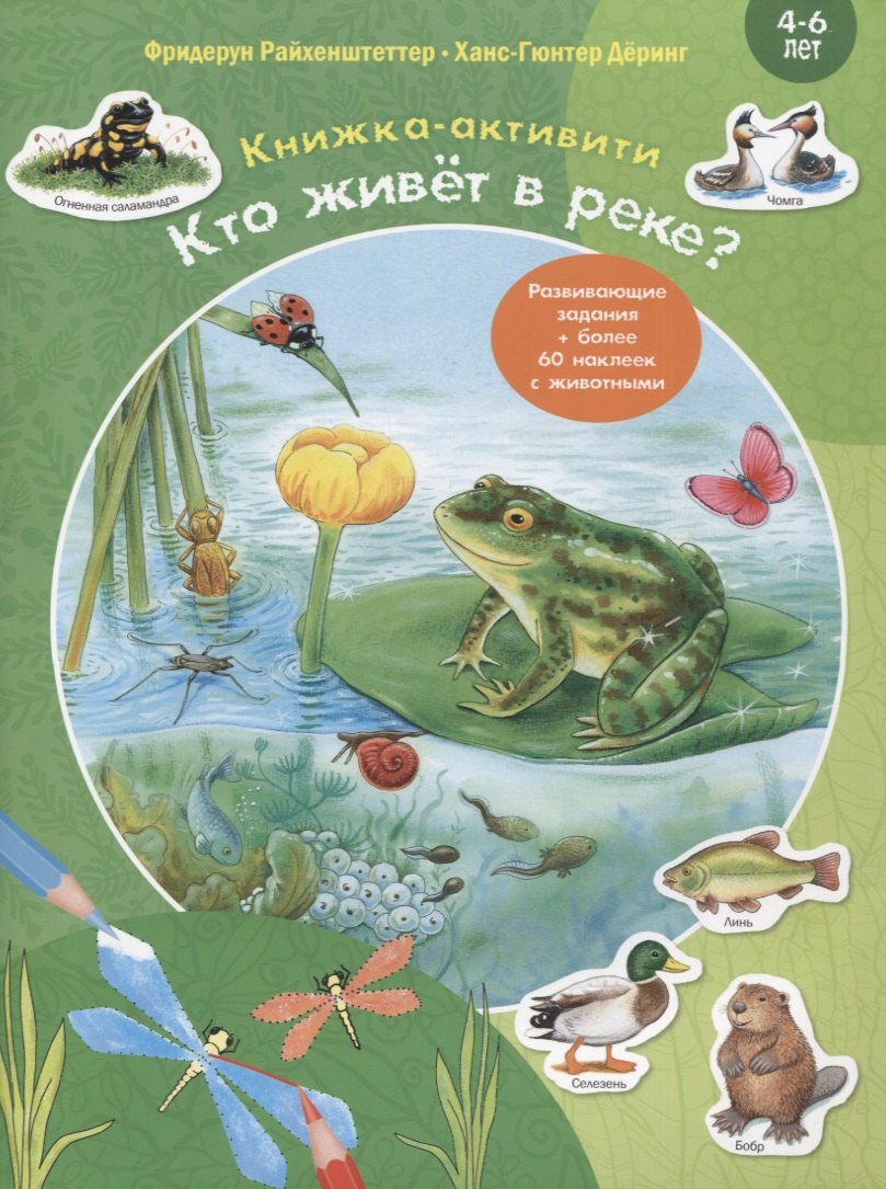 

Кто живет в реке Книжка-активити. Задания и головоломки + более 60 наклеек с животными