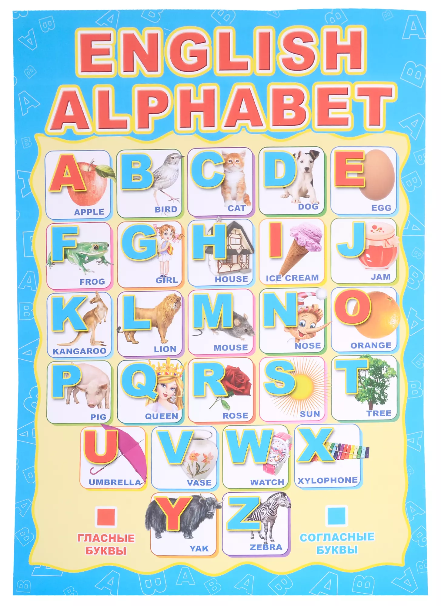 Английский алфавит для детей фото